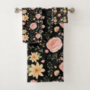 Search for black rose bath towels Pattern