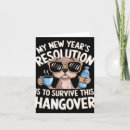 Search for funny resolution new years cards Dog