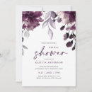 Search for plum bridal shower invitations Floral