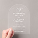 Search for translucent wedding invitations Black and white