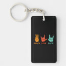 Search for rock and roll key rings Retro