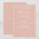 Search for monochromatic wedding invitations Modern minimalist