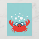 Search for cute crab postcards Cartoon