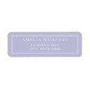 Search for lavender return address labels Purple