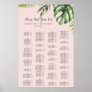 Search for palm leaves wedding seating charts Bride