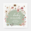 Search for white butterfly napkins Wildflower