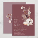Search for mauve baby shower invitations Simple