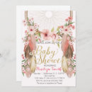 Search for tribal baby girl shower invitations Pink