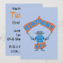 Search for robot boy invitations Cute