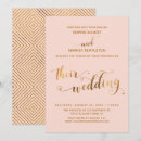 Search for gold hearts wedding invitations Calligraphy