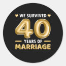 Search for 40 year anniversary stickers 40 years together