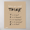 Search for think before you speak posters True