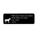 Search for black horse return address labels Simple