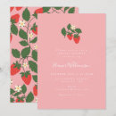 Search for strawberry bridal invitations Modern