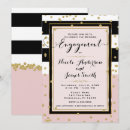 Search for pink and gold engagement party invitations Chic