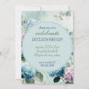 Search for blue hydrangea birthday invitations Garden
