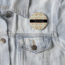 Search for orange flowers badges Floral pattern
