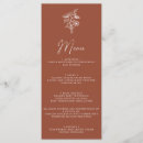 Search for floral wedding menus Burnt orange