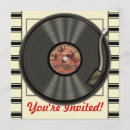 Search for record player invitations Rock n roll
