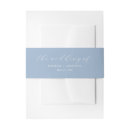 Search for dusty blue invitation belly bands Modern