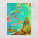 Search for purple blue butterfly postcards Yellow