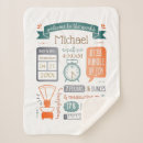 Search for birth announcement blankets Teal