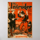 Search for intruders posters Western