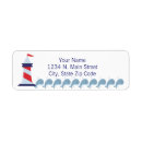 Search for red white and blue return address labels Ocean