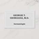 Search for dermatologist business cards Plain