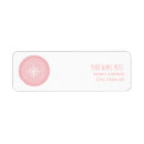 Search for pink snowflake return address labels Baby shower