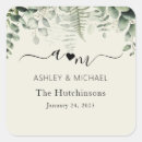 Search for rustic monogram wedding stickers Classic