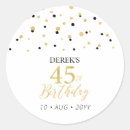 Search for 45th birthday gear stickers Modern