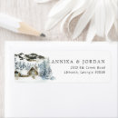Search for rustic winter return address labels Forest