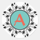Search for white damask stickers Black and white
