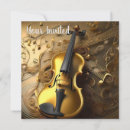 Search for violin invitations Vintage