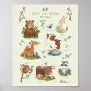 Search for woodland nursery posters Bunny rabbit