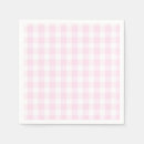 Search for pink plaid napkins Preppy