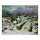 Search for marine life fish posters Blue ocean