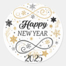 Search for gold new years stickers Classy