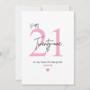 Search for elegant 21st birthday cards Script
