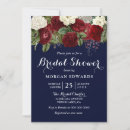 Search for navy and white bridal shower invitations Elegant