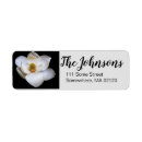 Search for magnolia flower return address labels White