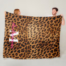 Search for pink leopard print blankets Girly