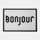 Search for bonjour doormats French