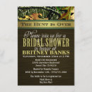 Search for camo bridal shower invitations The hunt is over