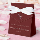Search for bride and groom favour boxes Initials