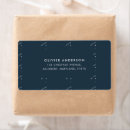 Search for blue graduation return address labels Stylish