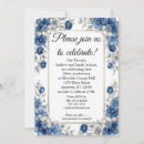 Search for elegant flower 25th anniversary invitations Silver