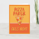 Search for girls pizza party invitations For her
