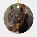 Search for red doberman christmas tree decorations Dog